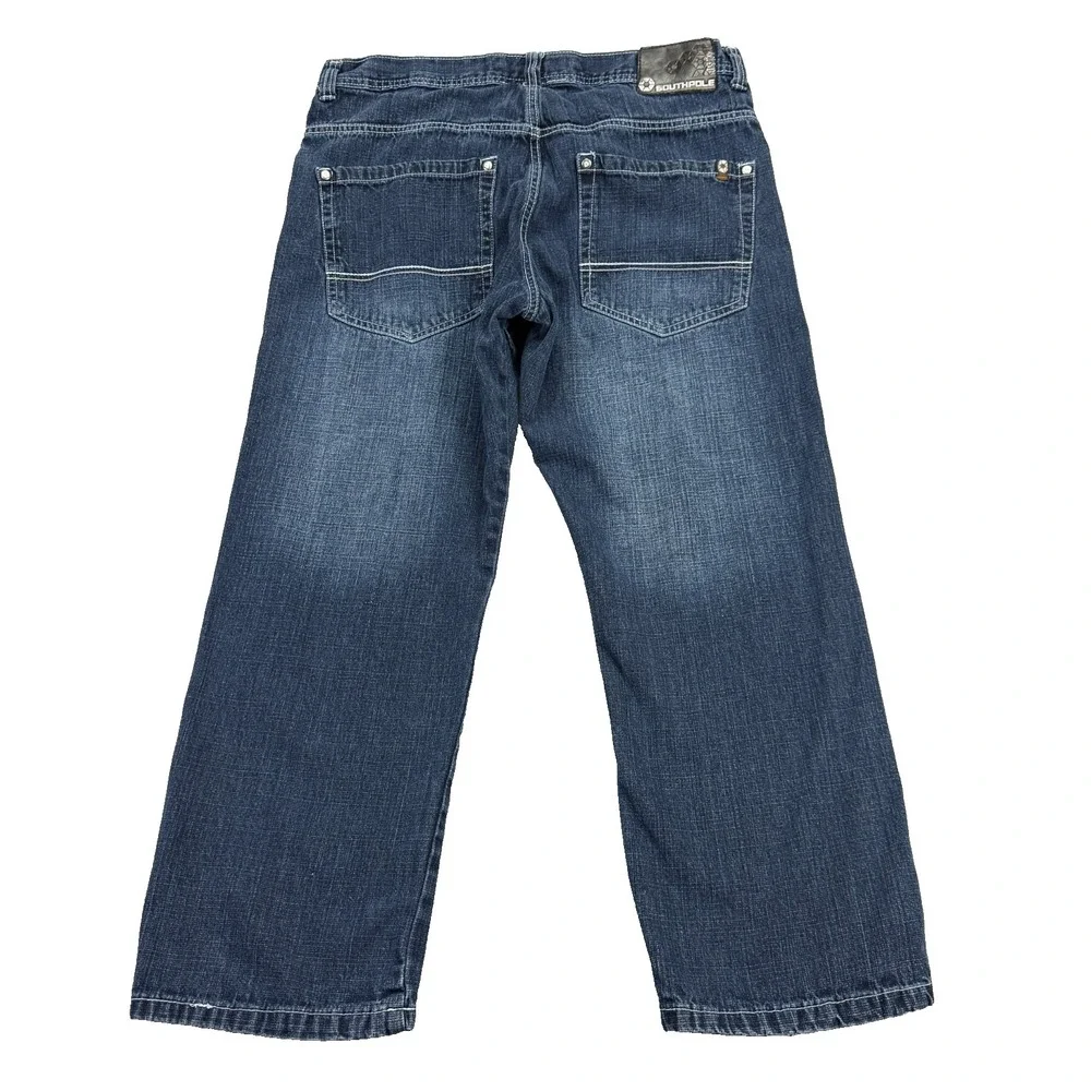 Vintage Y2K Southpole 4180 Jeans Mens Size 38x32 Blue‎ Baggy Denim Skater Street